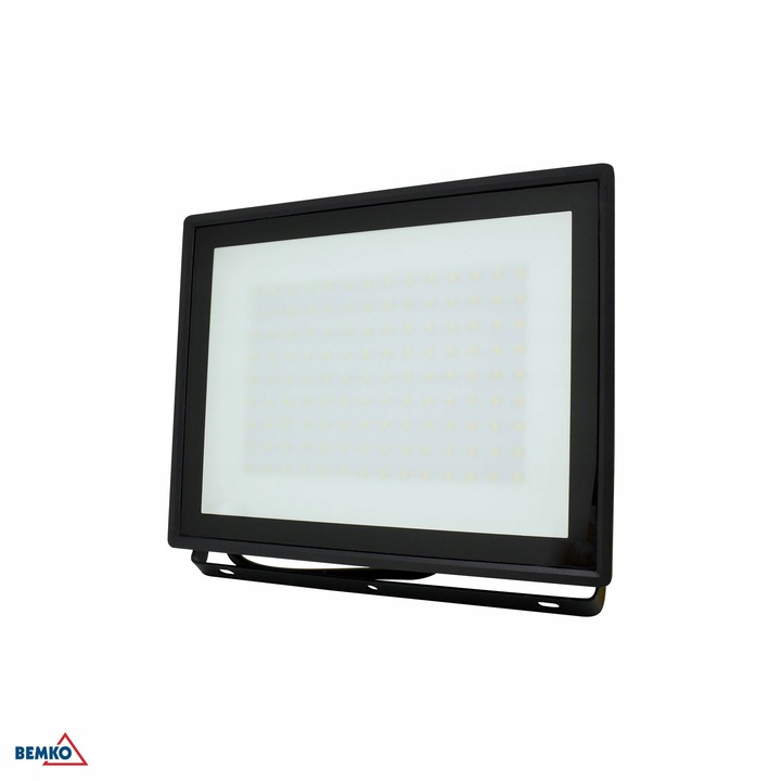 Bemko Kafler KASTEL 100W LED reflektor, semleges fehér 4000K, 8720lm, IP65, fekete