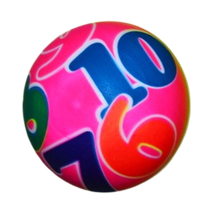 Minge antistres, din cauciuc moale, diametru 10, 5 cm, pentru copii, Mini Junior M2011M, Multicolor 10, 5 CM