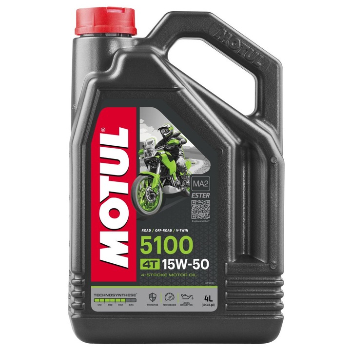 Ulei motor MOTUL 5100 4T Ester 15W50 4L