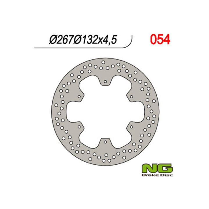 Спирачен диск NG за Yamaha XT 600 '85-'94, 267x132x4,5 см