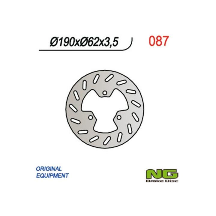 Оригинален спирачен диск NG за Derbi 50, 190x62x3,5 см
