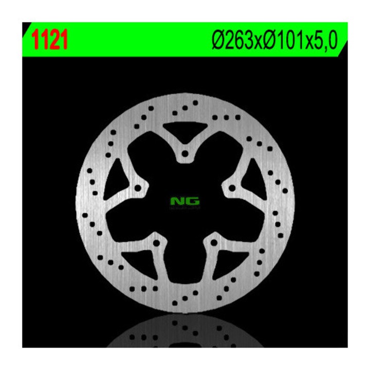 Оригинален спирачен диск NG за Peugeot Geopolis/Satelis/Geostyle, 263x101x5mm, 5x8,5mm