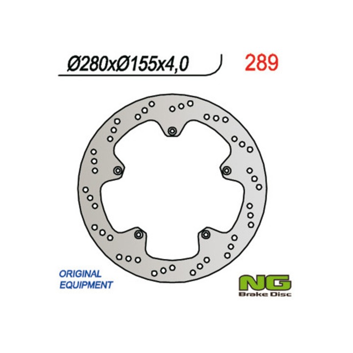 Disc de frana NG pentru Aprilia RS 50, Yamaha TZR 50, 280x155x4
