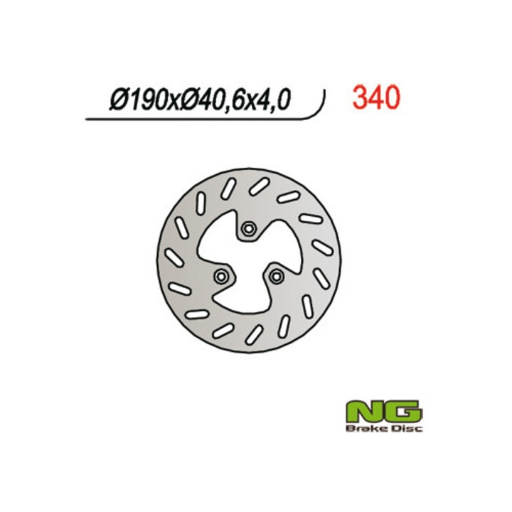 Спирачен диск за велосипед NG, 190x40,6x4