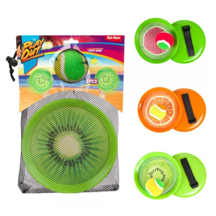 Play Out Gyümölcs mintás ügyességi elkapójáték több változatban 1db