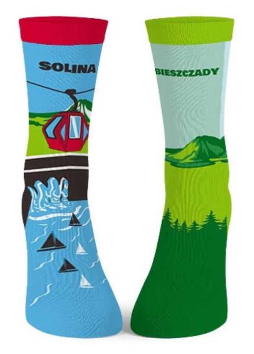 Sosete dama, multicolor, 35-38