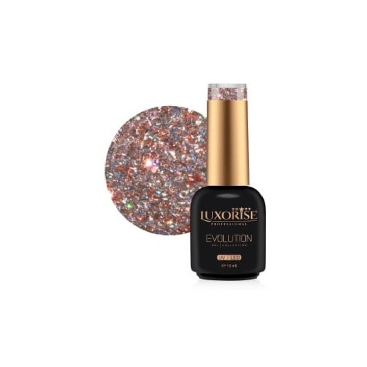 Oja Semipermanenta LUXORISE Evolution, Moonlight Mirage - Magic Bronze 10ml