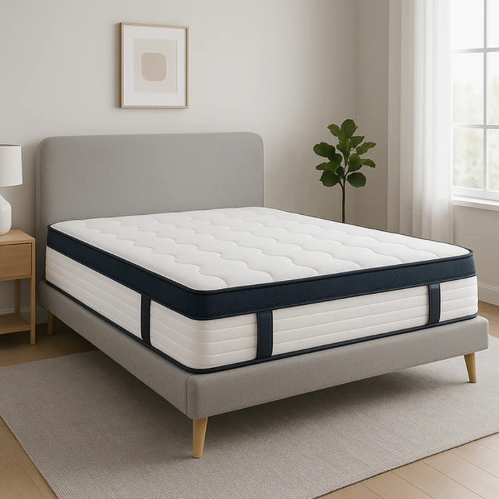 Saltea, Cadar, Spring Memory, 28 cm, fermitate medie, tratament antialergic, 190x180 cm