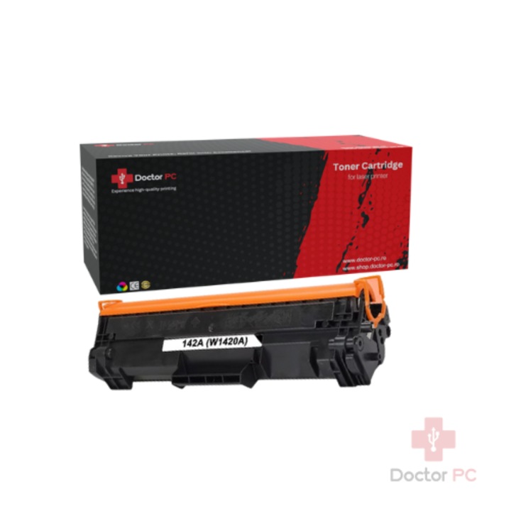 Cartus Toner Laser Doctor PC HP 142A Negru 950 Pagini (fara chip)