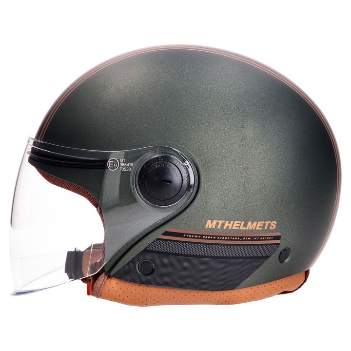 Casca MT Street S verde/maro mat - Marimea S (55-56 cm) 54242-S