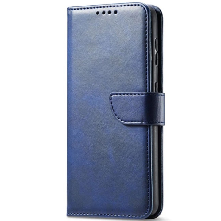 Husa pentru Redmi 14C Daden® Wallet Flip Leather, Tip Carte, Antisoc, Inchidere magnetica, Buzunar card, Calitate Premium, Albastru