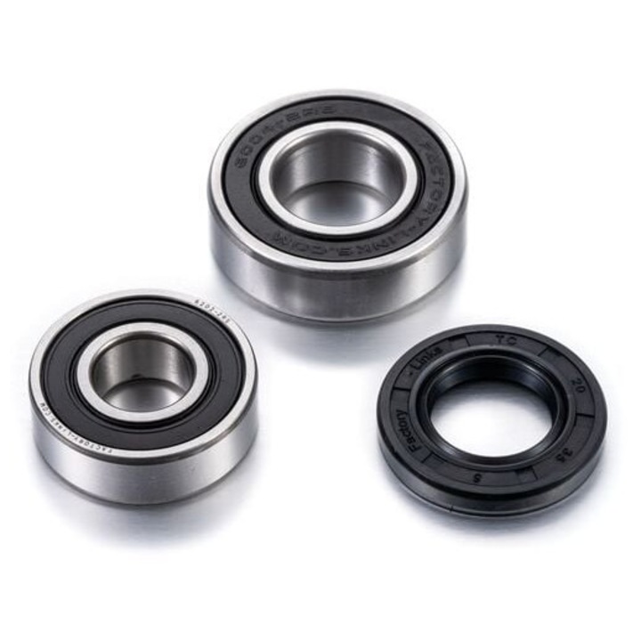 Set rulmenti pentru roata fata ATV, FACTORY LINKS, Argintiu/Negru