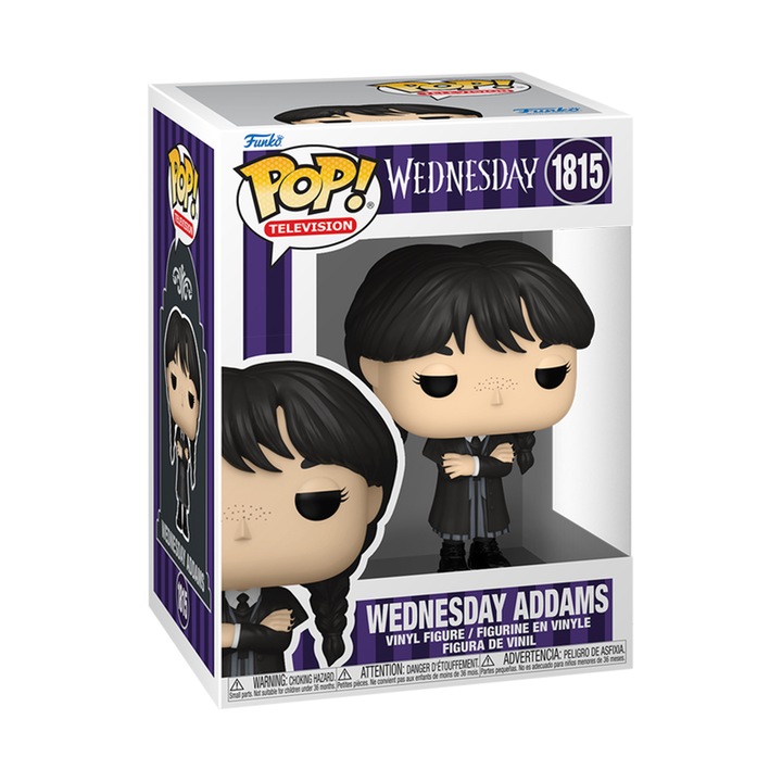 Figurina Funko POP! Wednesday Addams in palton seria Wednesday