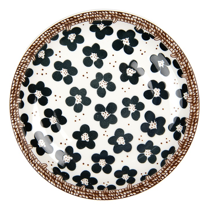 Többszínű kerámia tányér Ø 21x3 cm