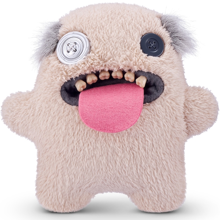 Jucarie plus Fuggler, Ciudateii cu par - Oogah Boogah, gri, 22 cm