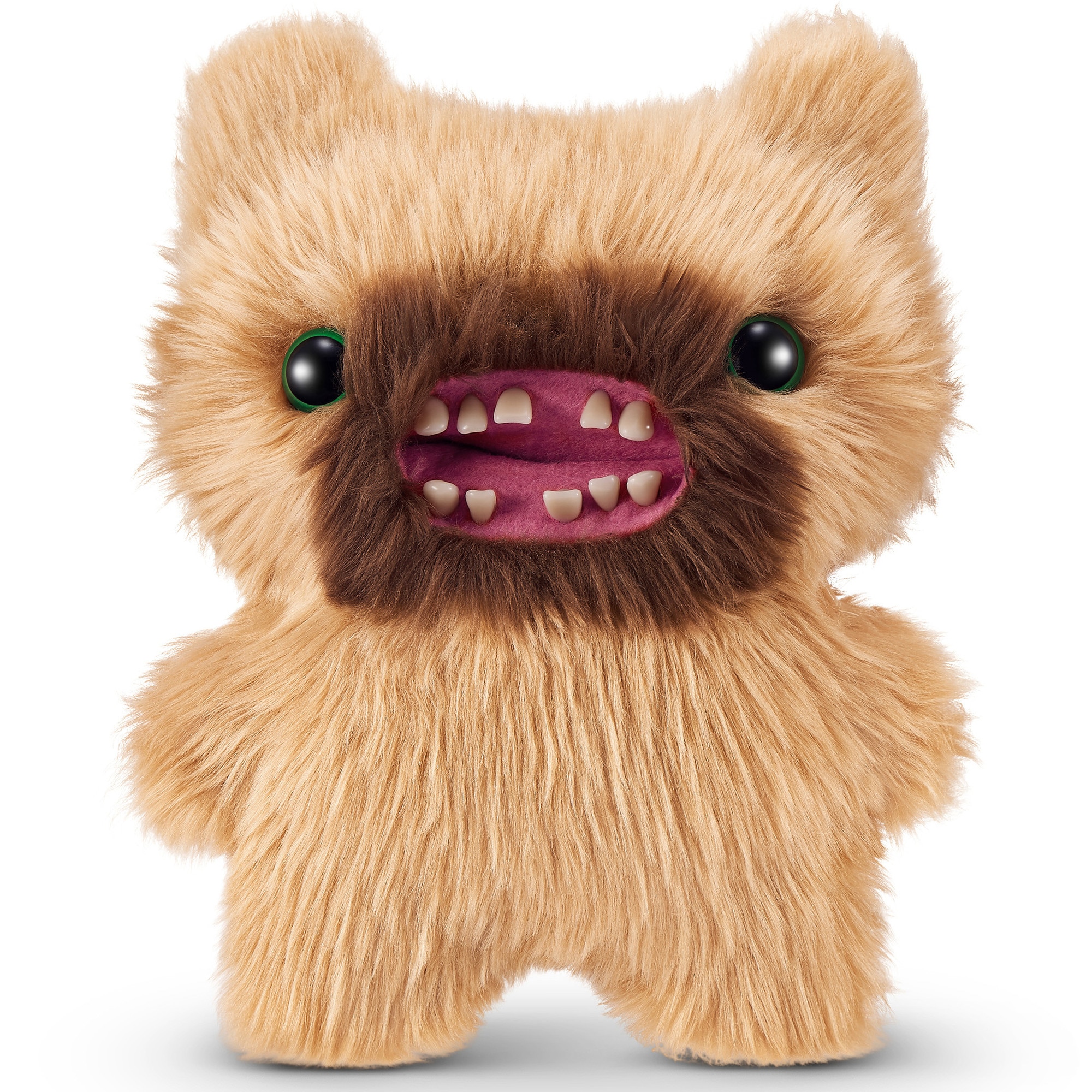 Jucarie plus Fuggler, Ciudateii cu par - Screech, maro deschis, 22 cm