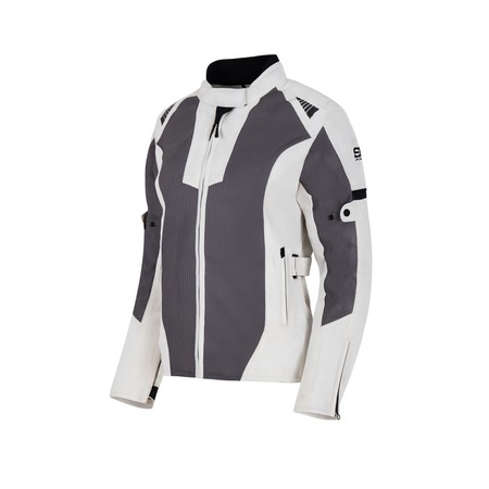Geacă moto SM Racewear Mesh 2.0 Lady, impermeabilă, ventilată, alb/gri ...
