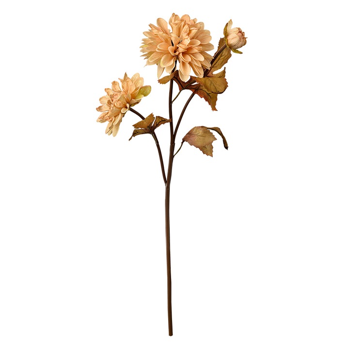 Floare artificiala bej maro 10x10x66 cm