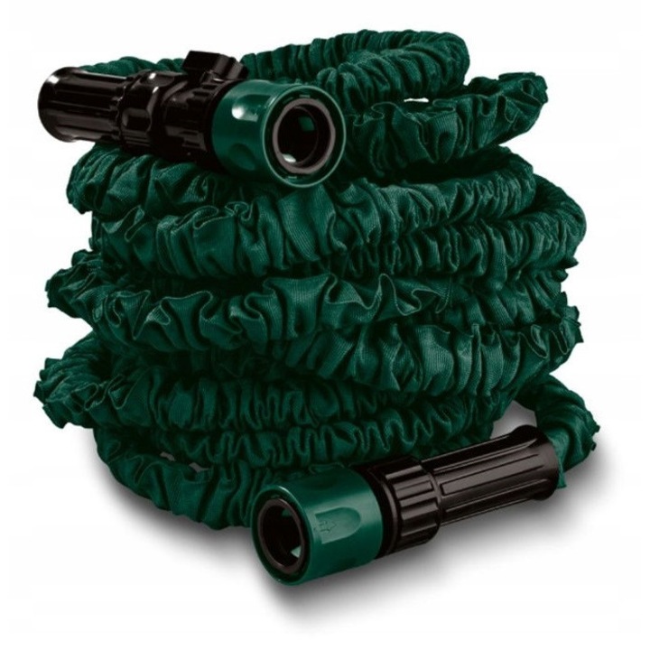 Разтегателен маркуч Parkside 15м, устойчив на UV лъчи, с комплект от 2 съединителя, сив