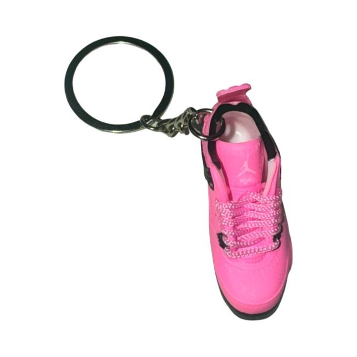 Sneaker alakú kulcstartó, rózsaszín fekete