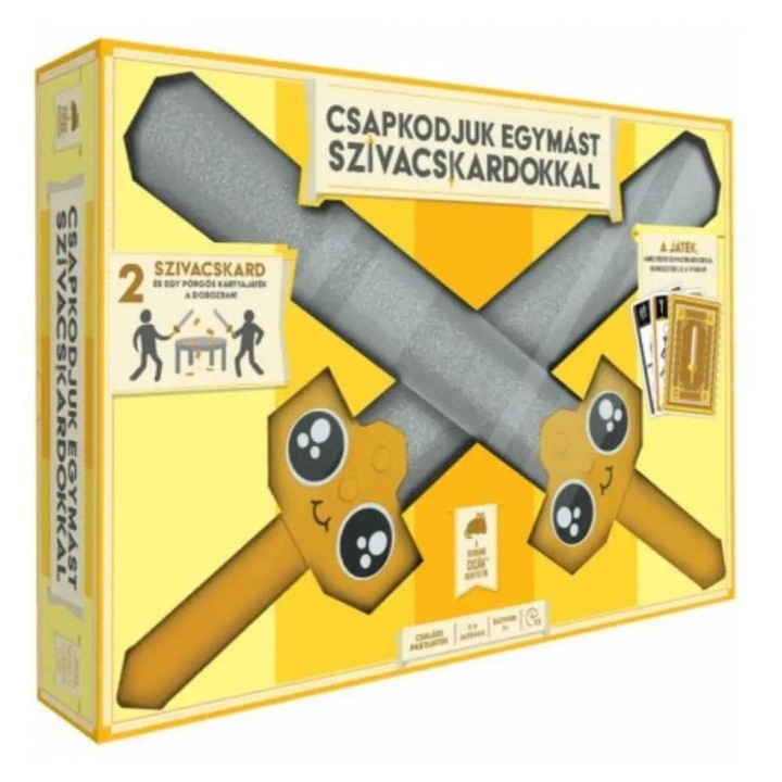 Csapkodjuk egymást szivacskardokkal társasjáték
