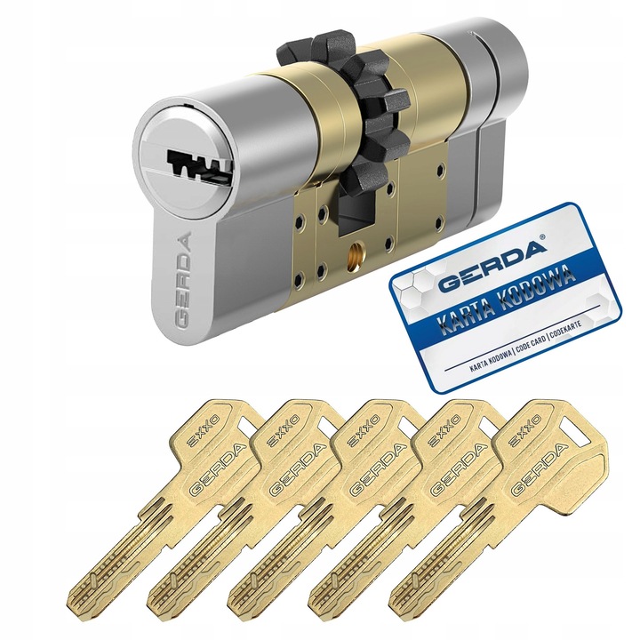 Broasca ingropată Gerda Exxo Smart 36/45mm, Nichel, dimensiuni ajustabile 30x61mm, 5 chei