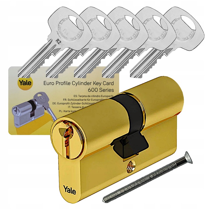 Yala Yale Y600 50/55, alama, ambreiaj de siguranta, 5 chei