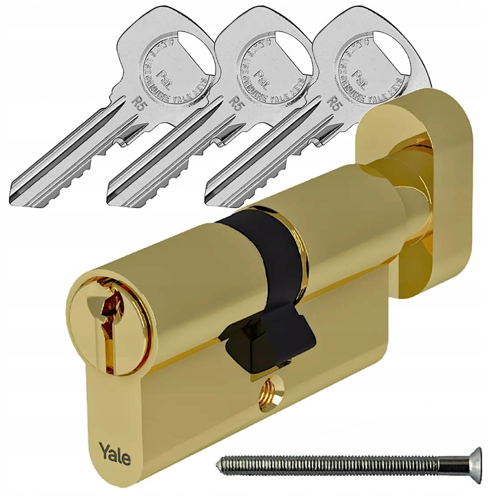 Yala Yale Y600, 30x45mm, брава, 5 ключа, бутон