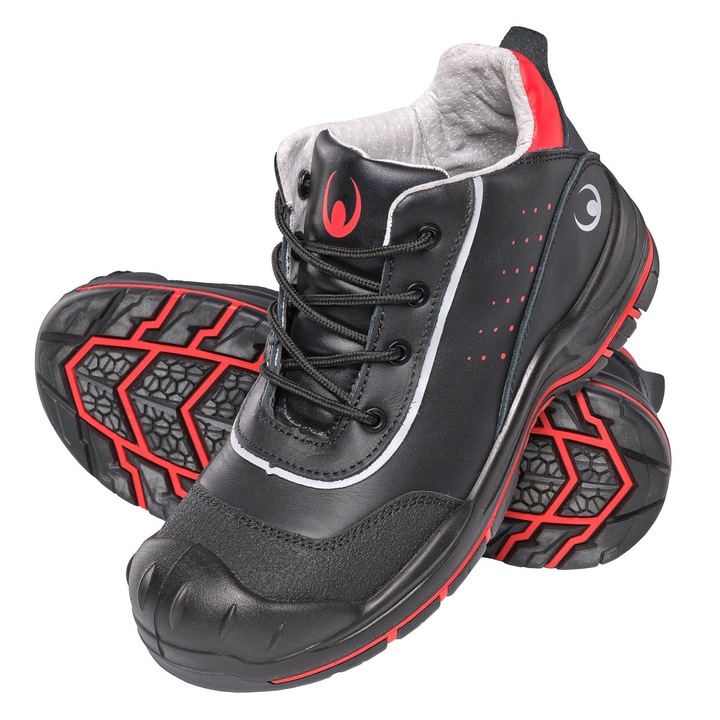 Bocanci de protecție, Bsafe, Safeklasse PRO, fibră de sticlă, piele naturală, mărime 39