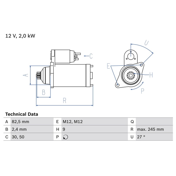 Indító 0986021220 Audi A4 B7/A6 C6 Seat Exeo Skoda Superb 1