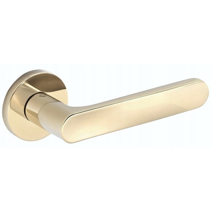 Clantă VDS RITA FIT, rozeta rotundă, auriu PVD, 6mm grosime, set complet