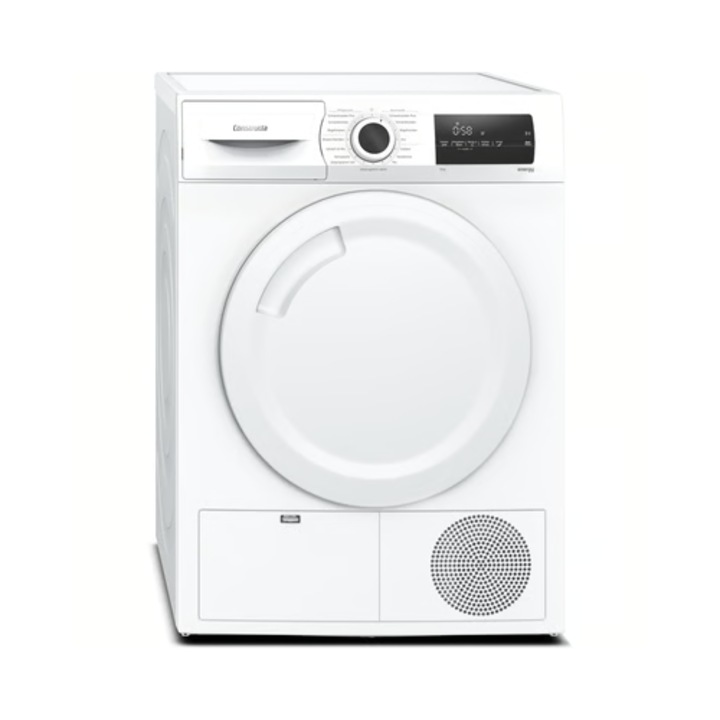 Uscător cu pompă de căldură Constructa, CWK3R204, 8 kg, alb, 84.2x59.8x61.3 cm