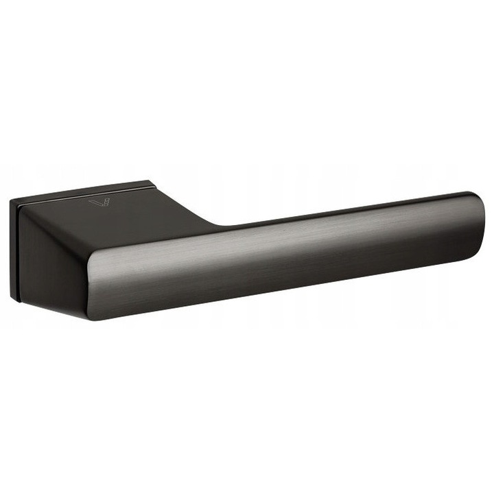 Clantă ușă interior, VDS, model Enzo, rozeta dreptunghiulară, antracit, set 2 bucăți, dimensiuni rozetă 52x36mm