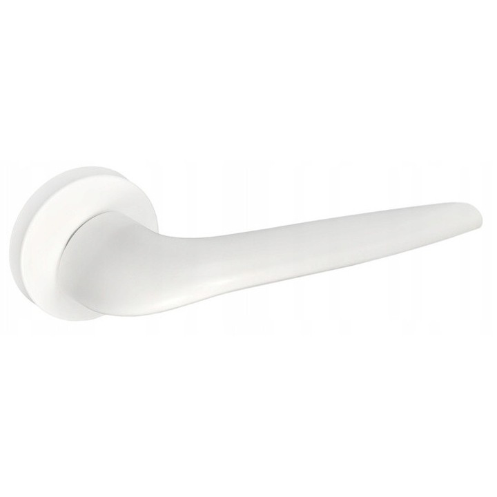 Maner usa interior VDS Julia R68, alb mat, sild rotund 50mm, set complet