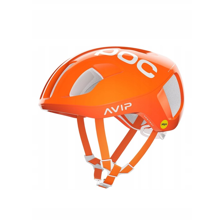Poc Ventral MIPS kerékpáros sisak, aerodinamikus, szellőző, narancssárga, M