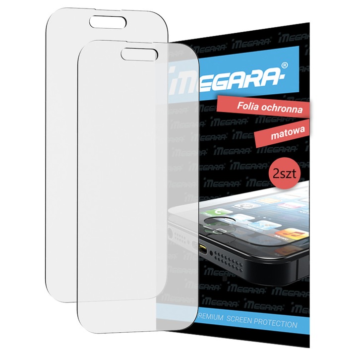 Set 2x folie protectoare Megara pentru Apple iPhone 17, mat, fara bule de aer, protectie eficienta