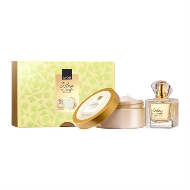 Set cadou Avon TTA Today pentru Ea, parfum floral neroli, 50 ml, crema de corp hidratanta, 200 ml