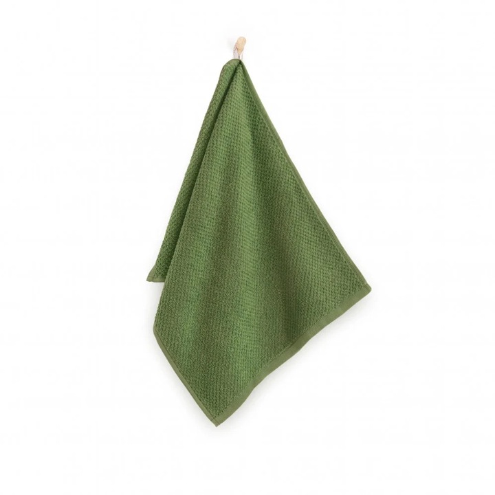 Prosop de bucătărie Zwoltex Crepa, bumbac egiptean, 360g, verde, 30x50cm