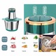 Masina de tocat carne Lingo, 3L, 1000W, din inox cu 2 viteze buton apasare 4 lame gradate functionare automata argintiu verde