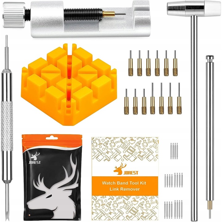 Set Instrumente Reglaj Bratara Ceas, 9 Piese, Inlocuire Zale, Metal