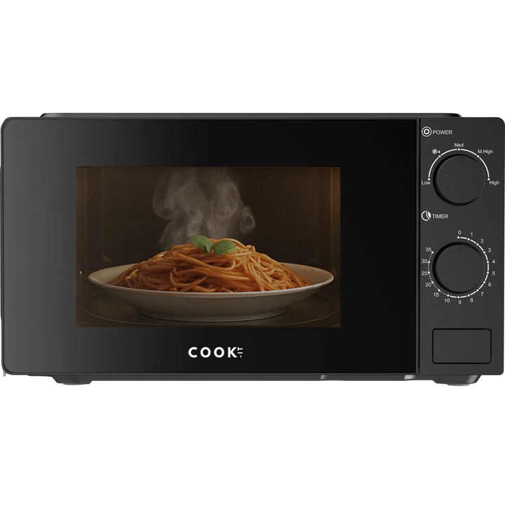 Cuptor cu microunde COOK-IT, 20L, 700W, 5 setari de putere, temporizator 35 minute, functie dezghetare