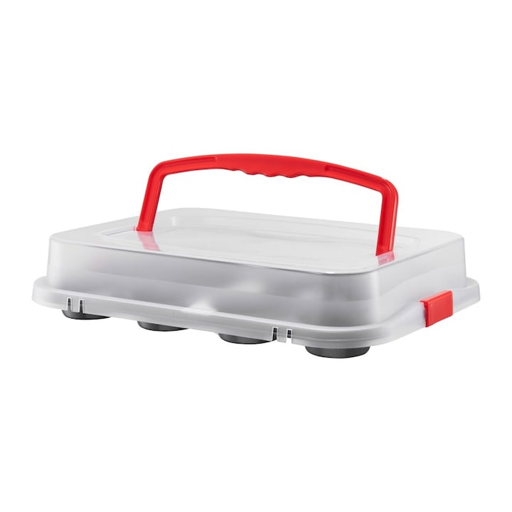 Forma briose cu capac plastic 35x26.5x3.5cm, 12 portii, invelis ILAG Basic, AMBITION Lukrecja