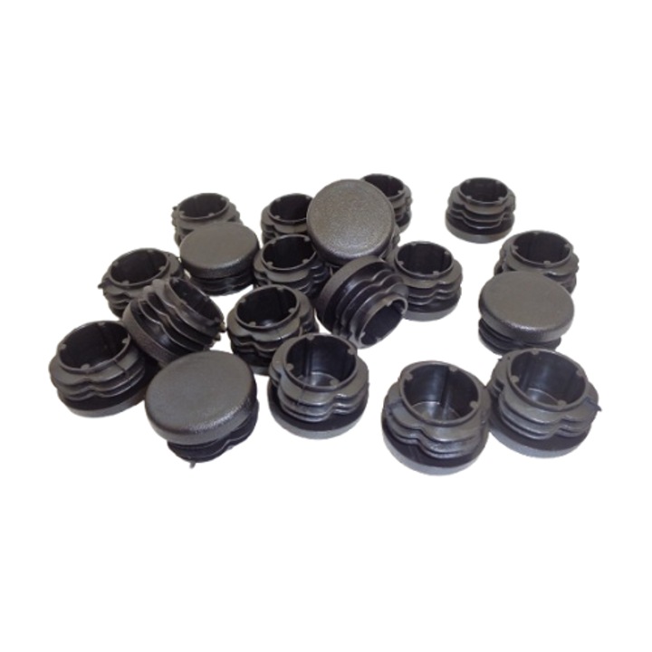 Set 20 capace plastic rotunde fi 27 mm