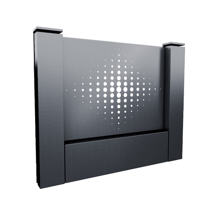 Panou gard Casette, VERTEX, 1700x1856mm RAL7016, Gri, T F
