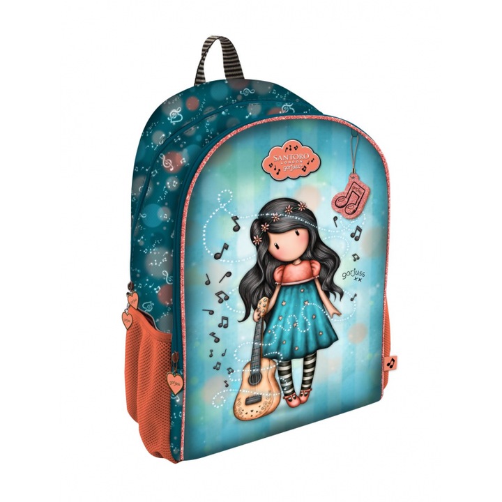 Ghiozdan SANTORO Gorjuss This One's For You, 2 compartimente, multicolor, 44cm