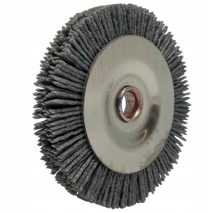 Perie nylon Raise P-4468, 80x10x10mm, pentru prelucrarea metalului