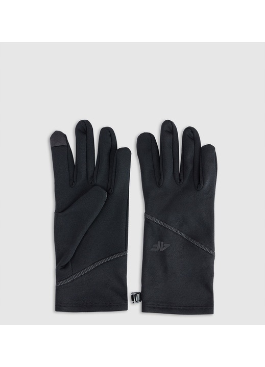 Manusi unisex 4F Touch Screen, negre, marimea XS, material sintetic