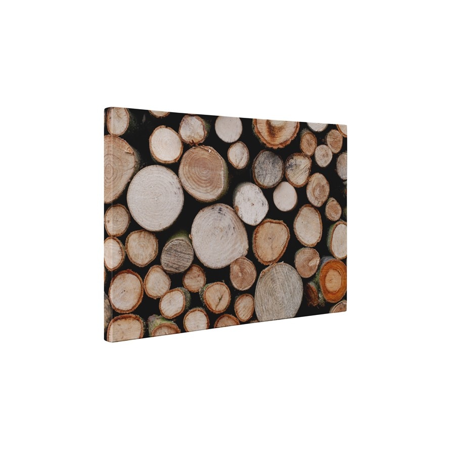 Gramada de lemne - Tablou Canvas - 60x80 cm