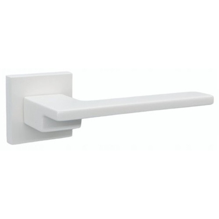 Clantă VDS Cosmo, alb mat, sild pătrat divizat, set 2 bucăți