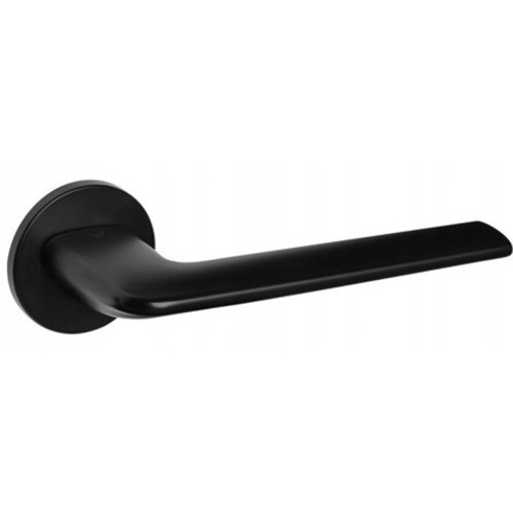 Clantă interioară VDS Andrea, finisaj negru mat, set 2 clante, scut rotund 50mm, 8x8mm